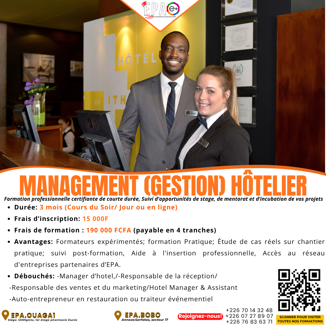 Management (gestion) hôtelier