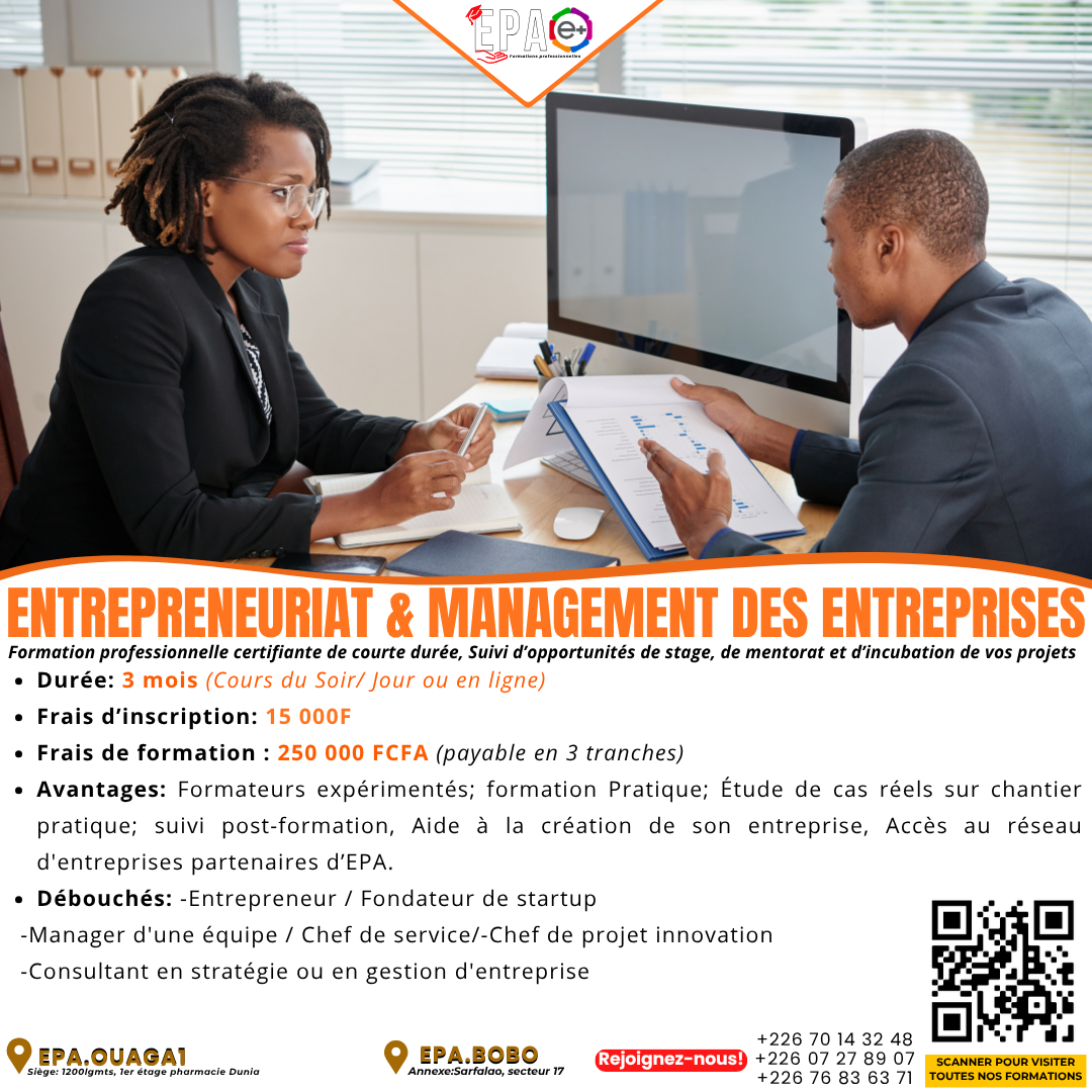 Entrepreneuriat, Leadership & Management des PME