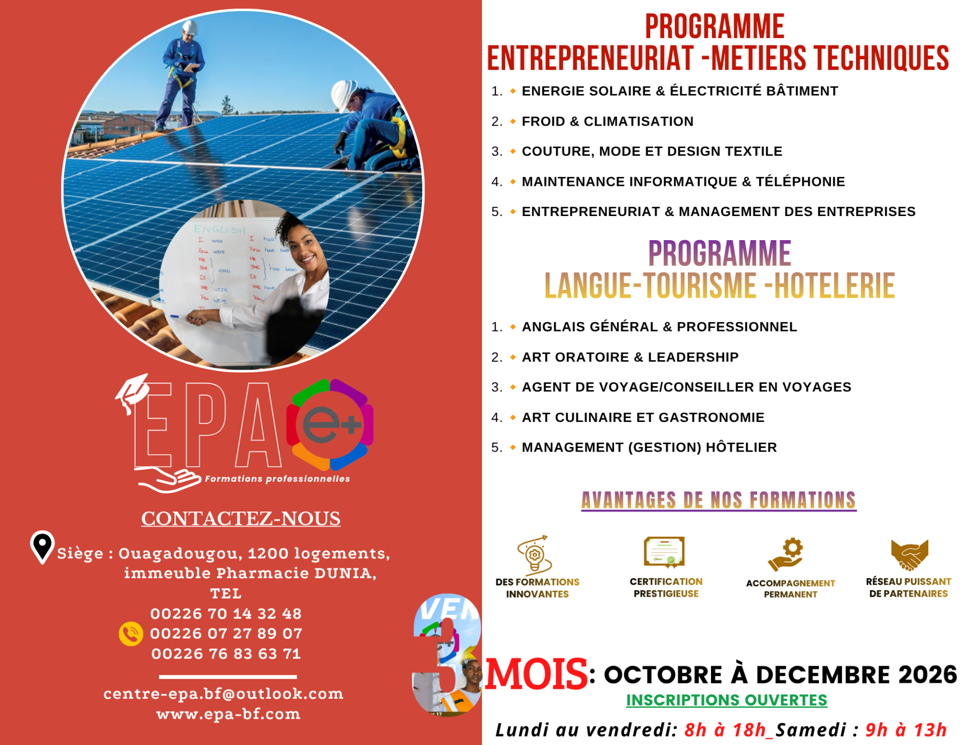 PROGRAMME LANGUE & METIERS TECHNIQUES